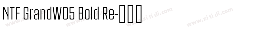 NTF GrandW05 Bold Re字体转换